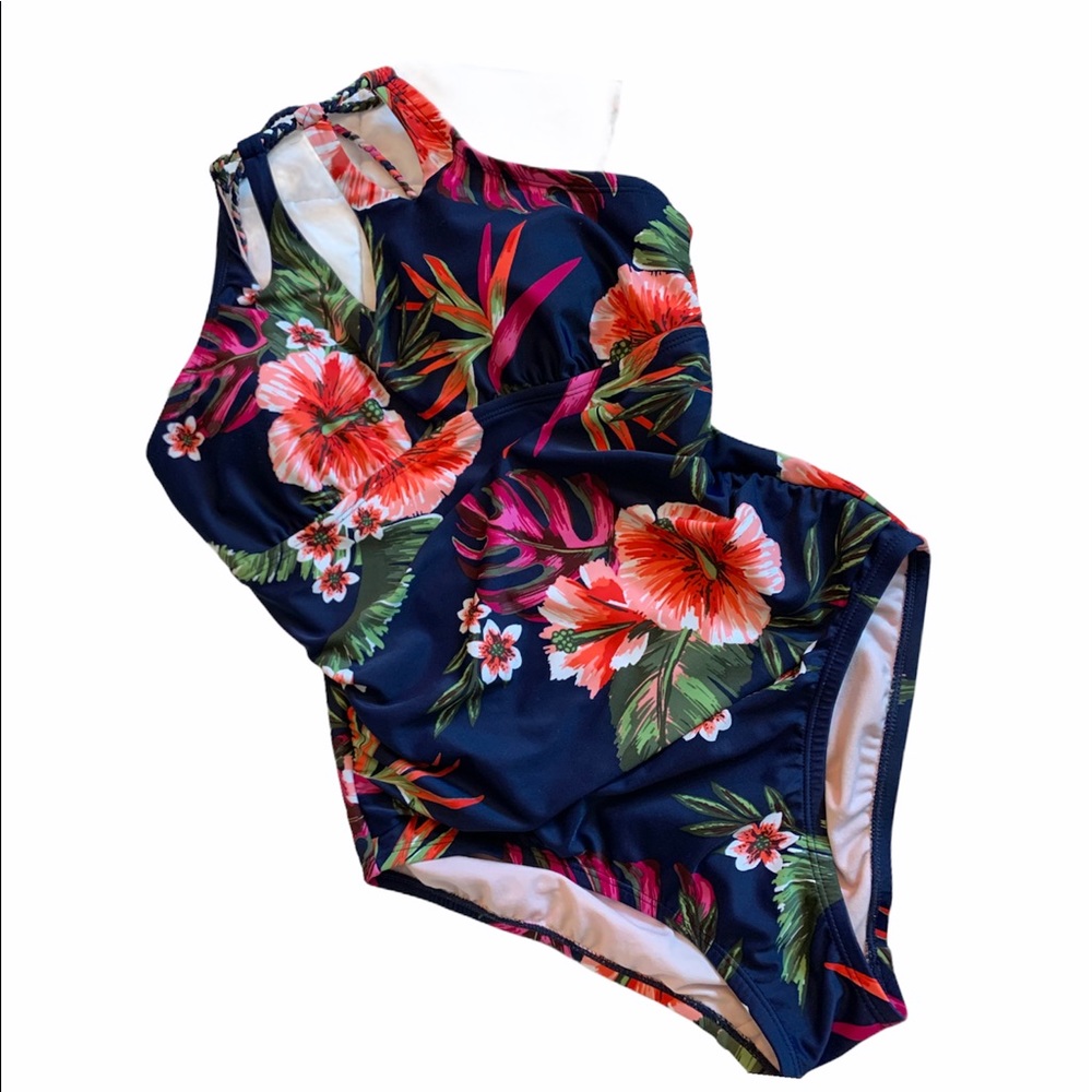 Kona Sol Keyhole Braided Strap One-Piece